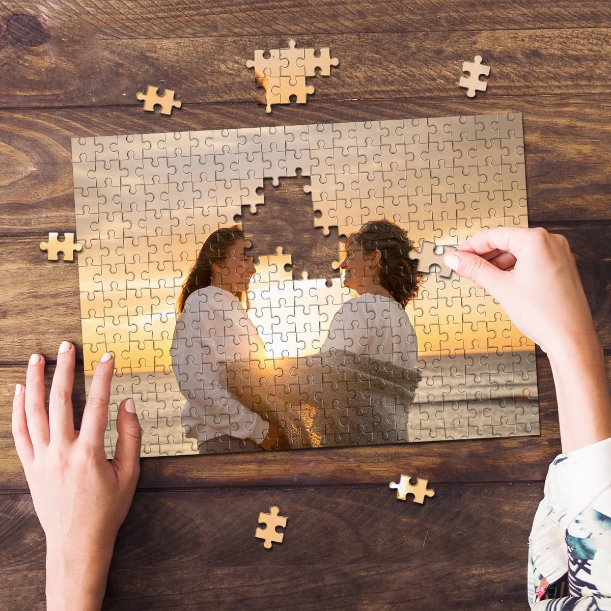 35/300/500/1025pcs Personalized Custom Photo Puzzle Friend Upload Photo For Customized Puzzle Unique Gift For Family Friends Spe