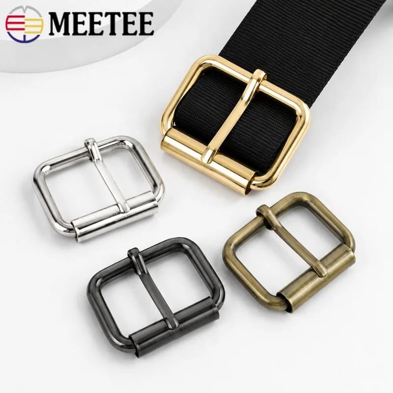 10/20Pcs 13-38mm Metal Pin Buckles Rectangle Ring Adjuster Clasp for Bag Strap Belt Dog Collar Shoes Leather Accessory Connector