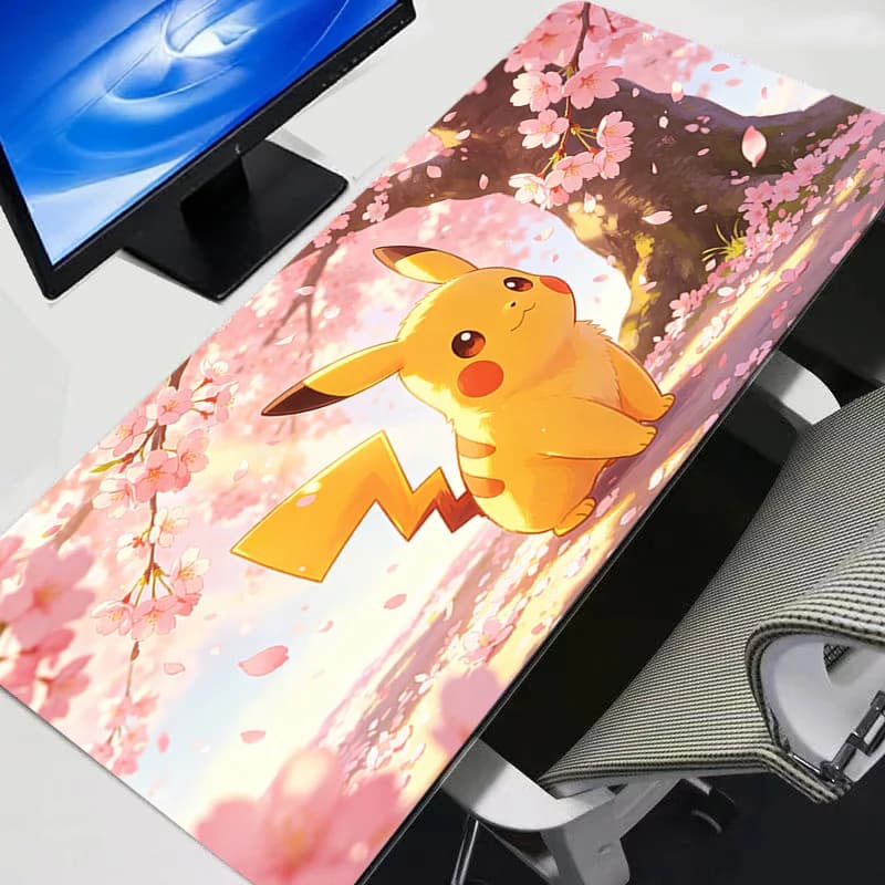 Tappetino per mouse XXL Gengar Pokemon Pikachu Anime Gamer Tappetino per mouse per computer Accessori da gioco Tappetino per tablet Tappetino per tastiera Varmilo