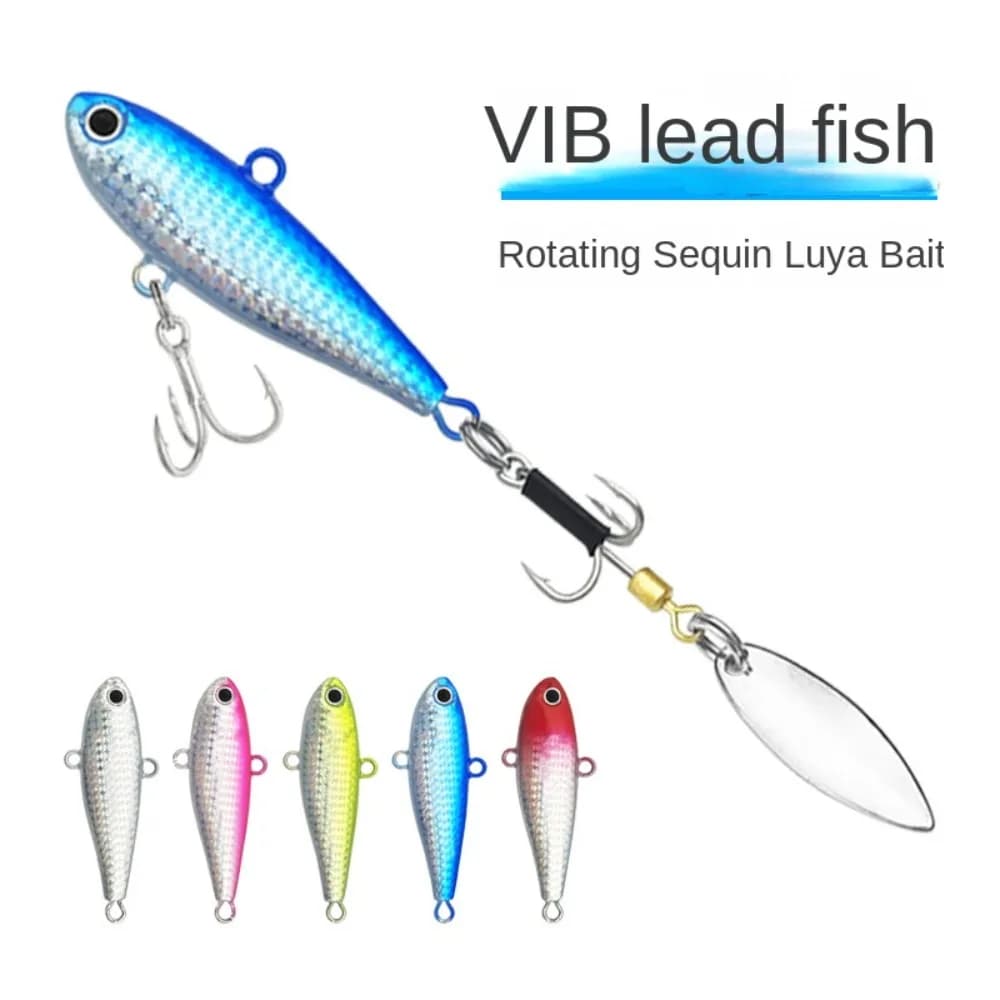 1pc Nuovo Con Gancio Esca Da Pesca In Metallo Vibrazione Ruota VIB Richiamo 10g 20g Wobblers Crankbaits Cucchiaio Richiamo di Pesca Pesca nel Ghiaccio