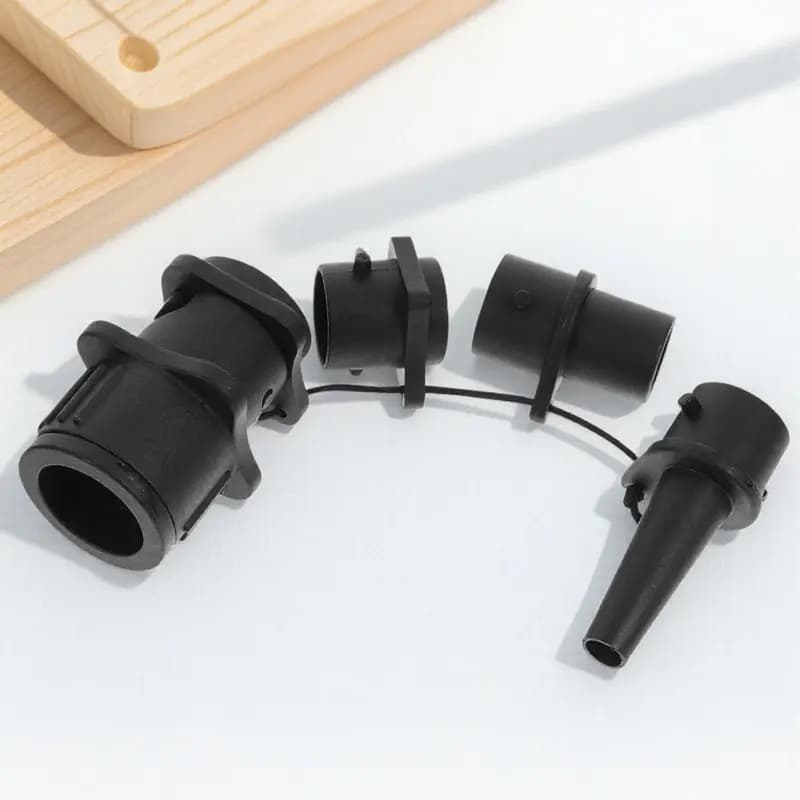 4Pcs Air Pump Adapter for Kayak Inflatable Paddle Board Surfboard Gymnastics Mat ABS Dual Function Inflation Deflation Hose