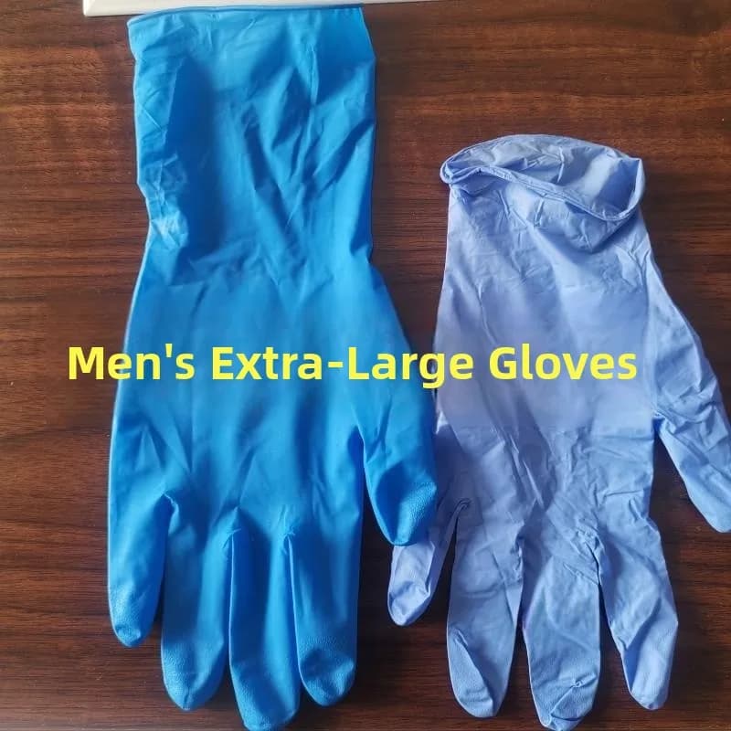 Guanti Monouso Extra Large in Lattice di Gomma per Uomo, Spessi e Resistenti, Impermeabili per Riparazioni e Uso Invernale