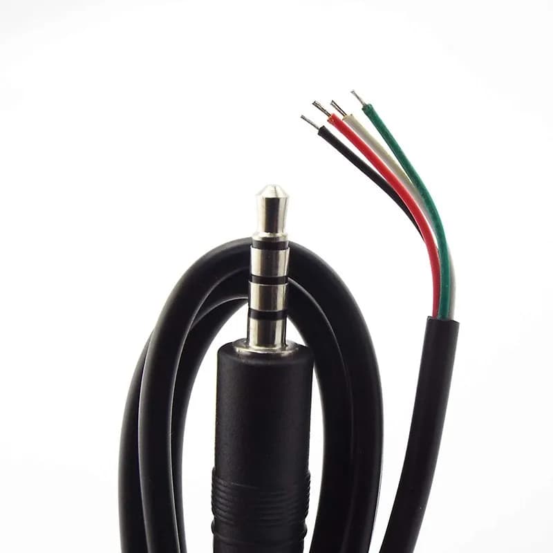 Cavo di prolunga audio da 0,3/1M con connettore 3,5mm a 3/4 pin maschio-femmina, adattatore Aux, cavo stereo da 3,5mm, cavo fai-da-te E4
