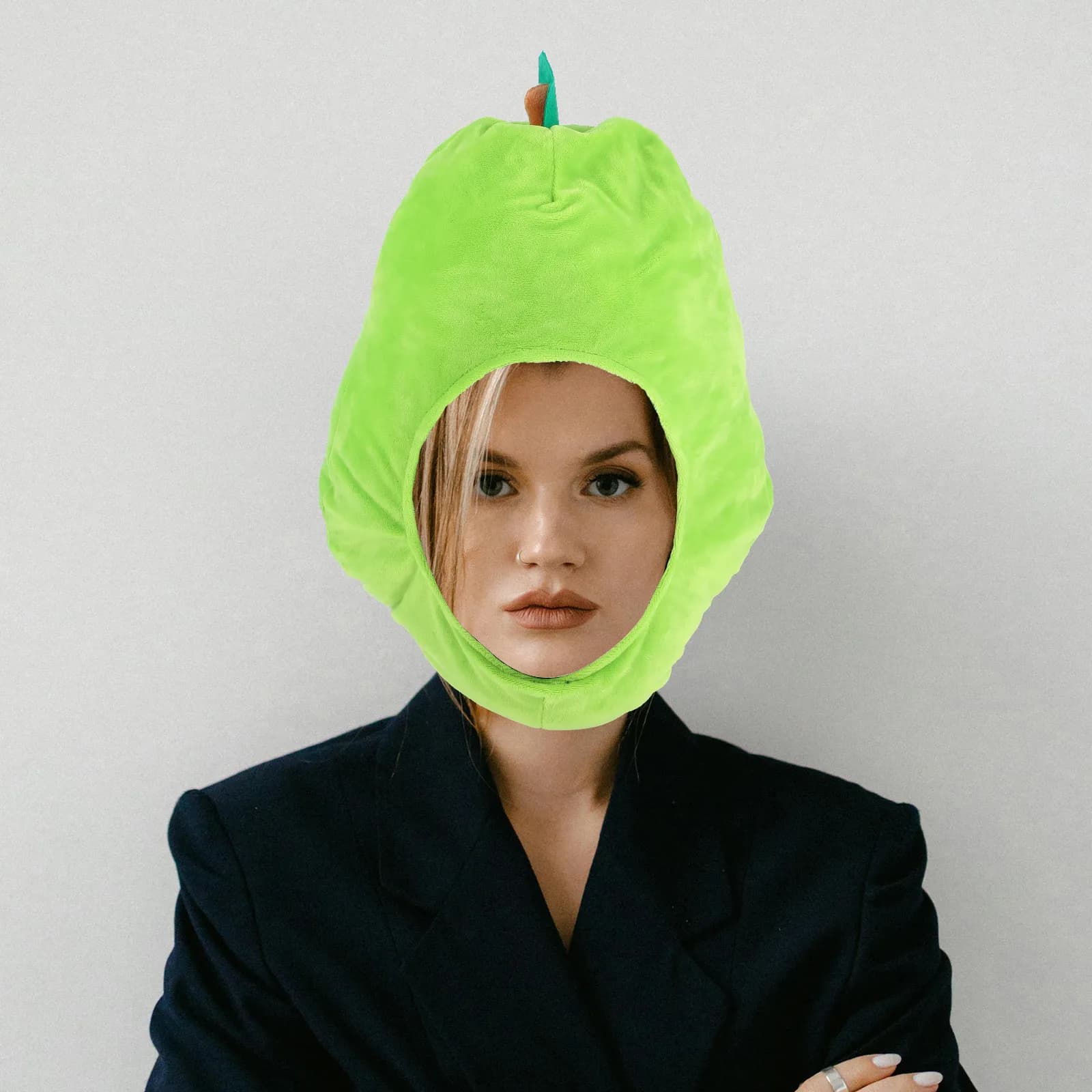 1Pcs Cartoon Pear Hat Lovely Festival Cap Comfortable Lightweight Photo Prop Party Decoration Costume Accessory for Birthdays