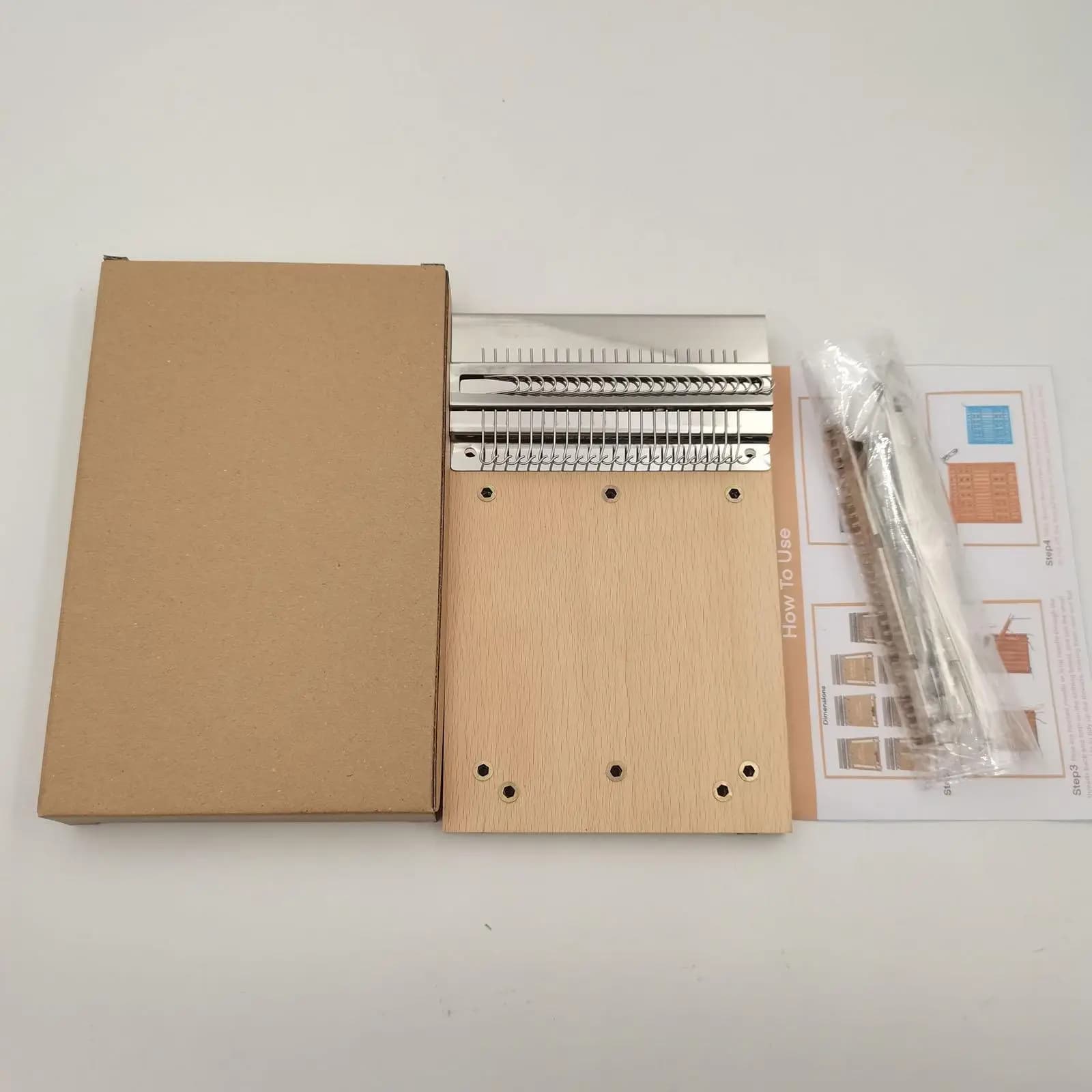Speedweave Style Wooden Darning Loom Weaving DIY Kit Sewing Accessory for Home Art and Creative Projects