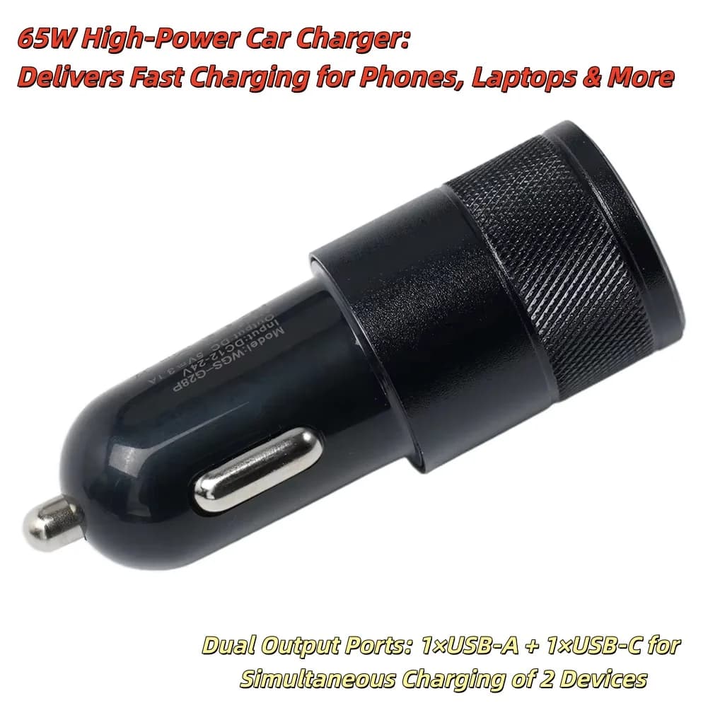 Strumenti per caricabatteria da auto nero 30 C USB Power Delivery Dispositivo USB PD Caricatore dock di ricarica veloce veloce Moda di ricarica