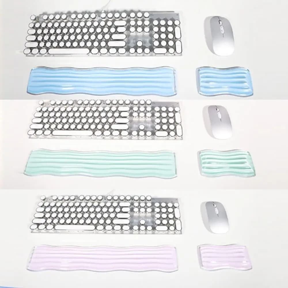 Poggiapolsi Ergonomico Creativo Trasparente in Gel di Silicone Morbido, Comodo e Trasparente