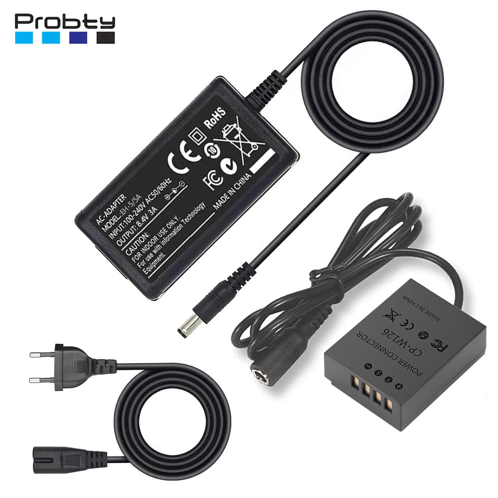 CP-W126 NP-W126S adattatore di alimentazione a batteria fittizio per Fujifilm XT3 XT30 XT2 Fuji XT1 X-T200 X-Pro2 X-Pro3 X-S10 X-E2 X-M1 X-A1 X-A2
