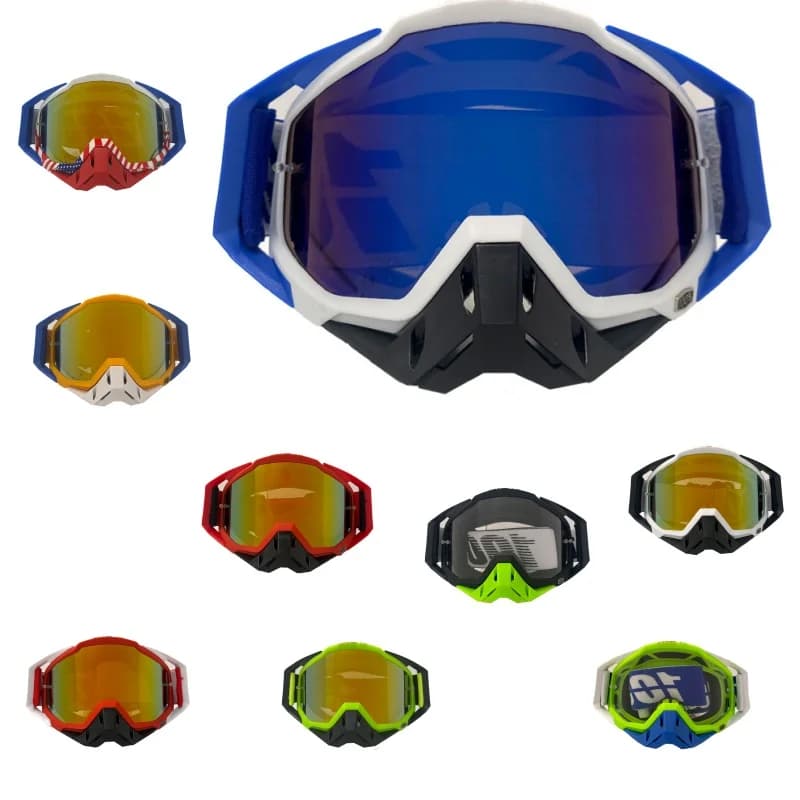 Breathable Sports Protective Goggles Anti‑Dust Anti‑UV Eyeglass for Mountain Biking Moto Ski Camping Trekking