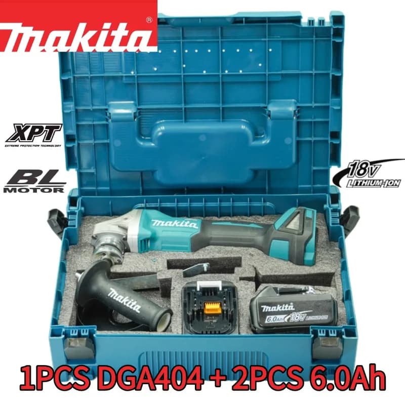 Makita 18V 125mm DGA404 Smerigliatrice angolare elettrica senza spazzole Lucidatrice per taglio al litio ricaricabile ad alta potenza