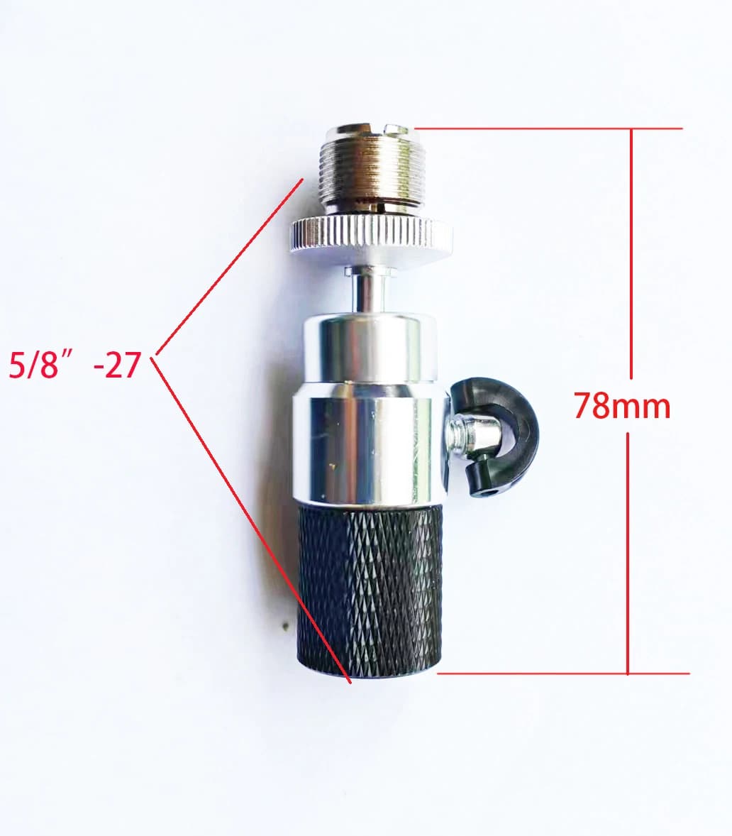 Nuovo ADATTATORE PER MICAMICO DA 5/8" - 27 FEMMINA A 5/8-27 MASCHIO E MINI TESTA A SFERA PER TELEFONO E SUPPORTI DA TABLETTA DA 5/8 a 5/8