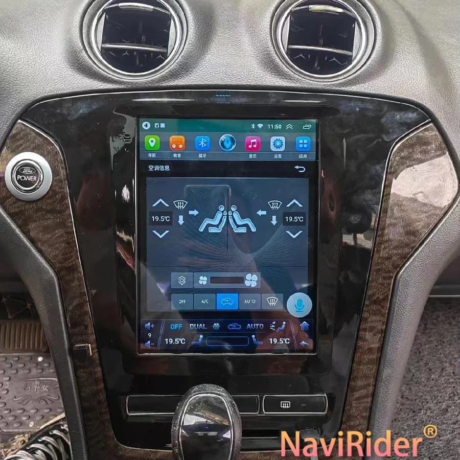 Navirider 9.7inch BT Android 15 Car Radio For Ford Mondeo 2010-2013 Navigation 2din Multimedia Video Player IPS Screen 256GB GPS