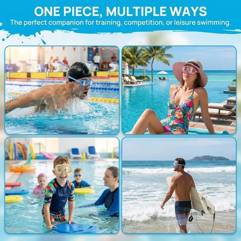 1Pc Big Frame HD View Anti-fog Waterproof Children's Swim Goggles Boys And Girls Multi-color To Choose Kids Swimming Goggles