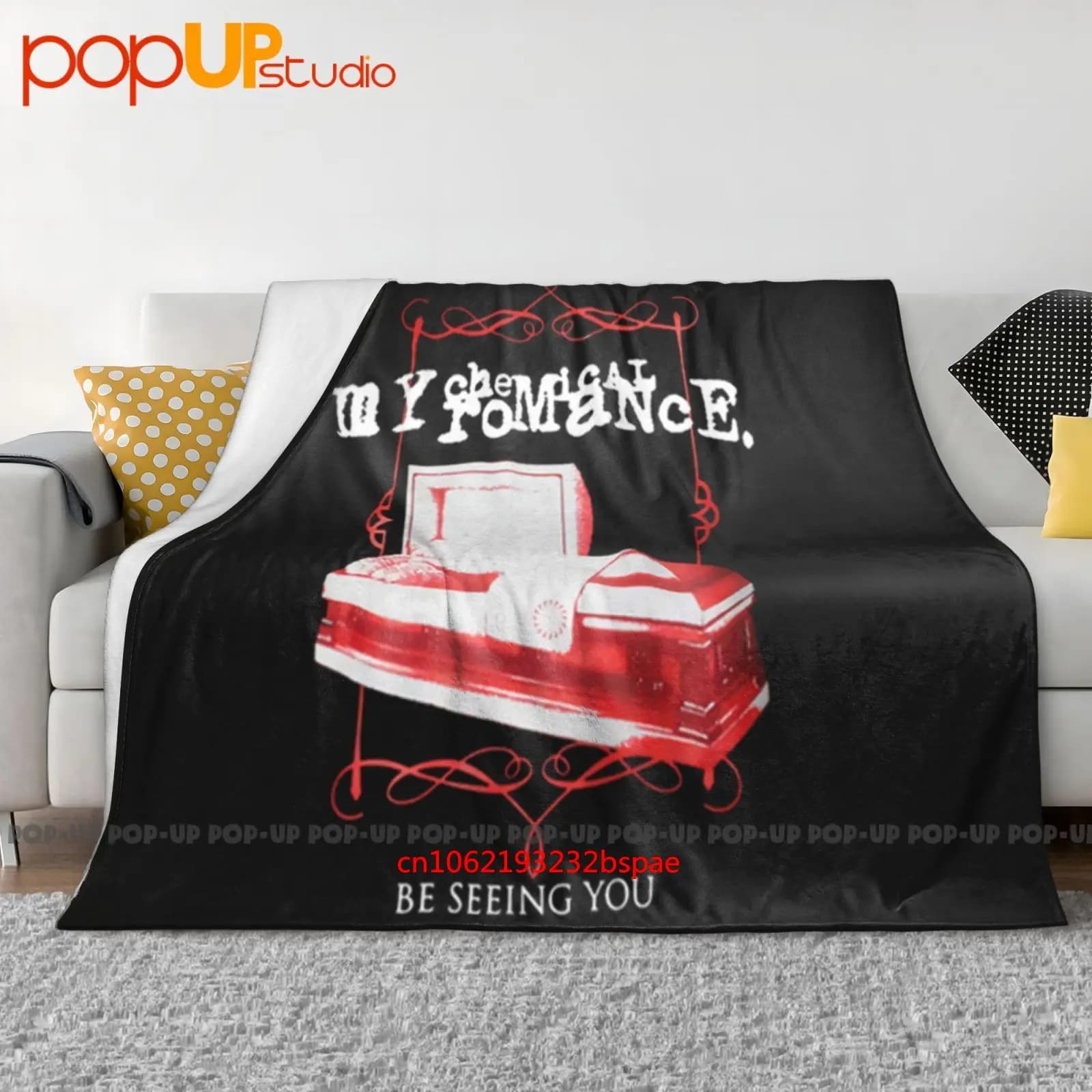 My Chemical Romance Coffin Coperta ultra morbida Trapunta Copridivano invernale Copriletto