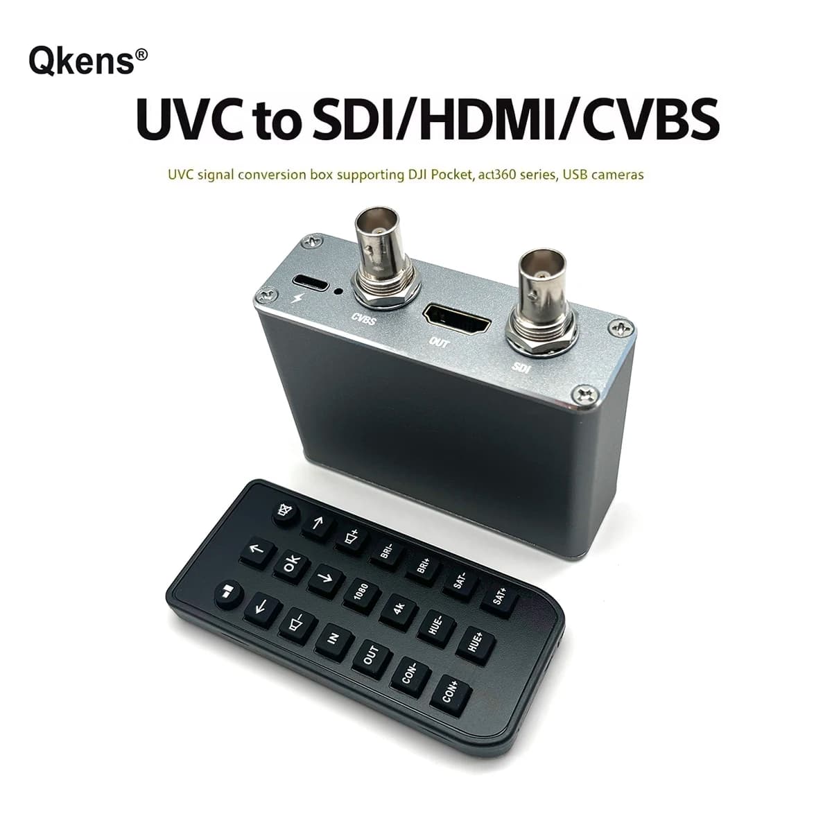4K 30Hz UVC To SDI CVBS HDMI Live Streaming Video Converter for USB Cameras To TV Monitor Video Capture Card Guide Station Etc.