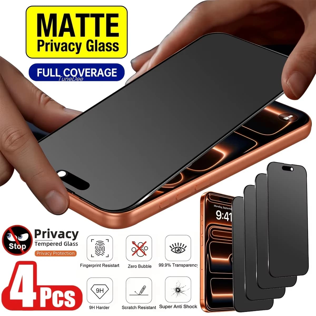 1-4PCS Soft Ceramic Matte Privacy Screen Protector For iPhone 17 Pro Max 18 16 17 Air 14 15 13 11 12 XR XS Max Plus 17Pro Film