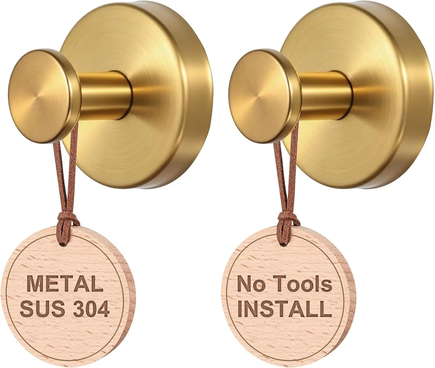 Ganci a ventosa: Gancio in metallo per finestre in vetro, porte e pareti piastrellate, gancio appendi asciugamani per doccia e bagno, confezione da 2 (Oro antico)