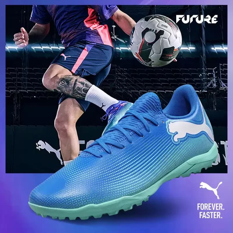Scarpe da calcio PUMA Mens TT Cleat 107943-01 con lacci e linguetta monopezzo