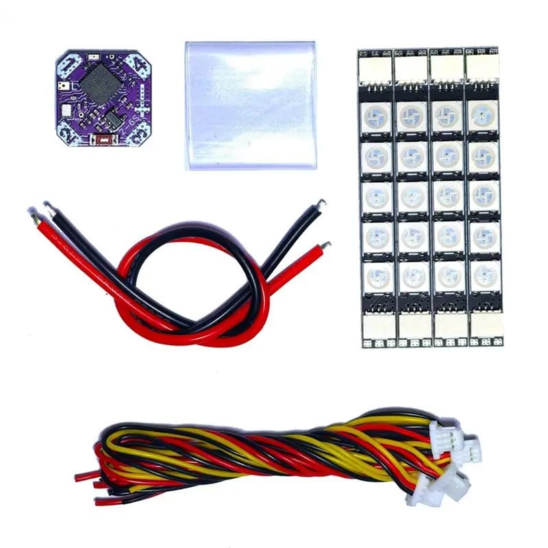 【Acquista ora】Controller di illuminazione RGB FPV Mini 4CH per moduli LED 2-6S, supporto per droni, Wi-Fi wireless, parametri regolabili