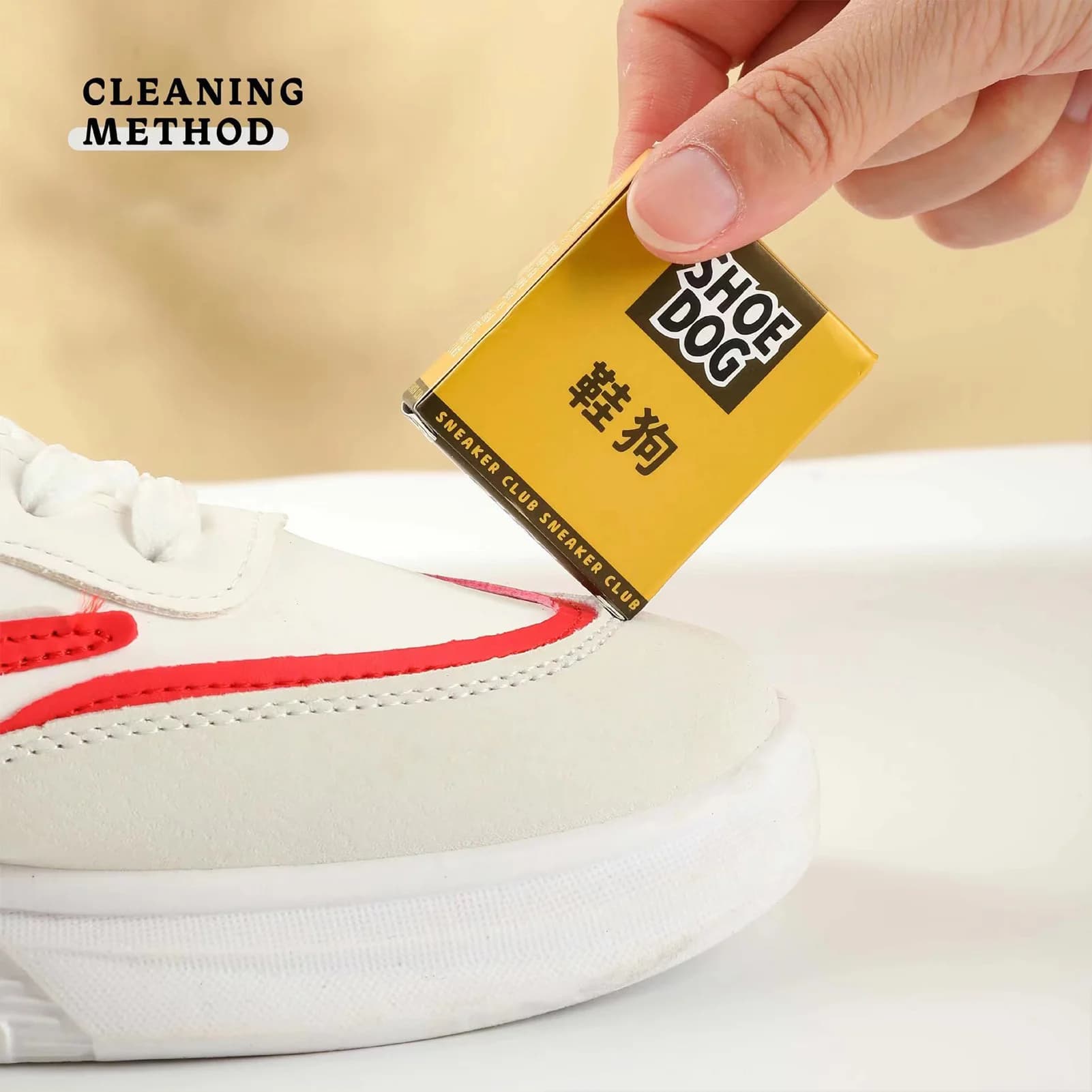 Suede Cleaning Eraser Block Compact Shoe Care Travel Shoe Cleaner for On-the-Go Stain Removal