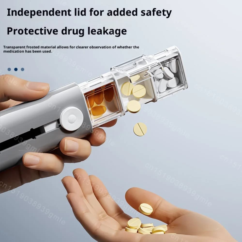 Daily pills Organizer Container for Travel Medicines Small case for vitamin supplements Medicine Small easy to carry