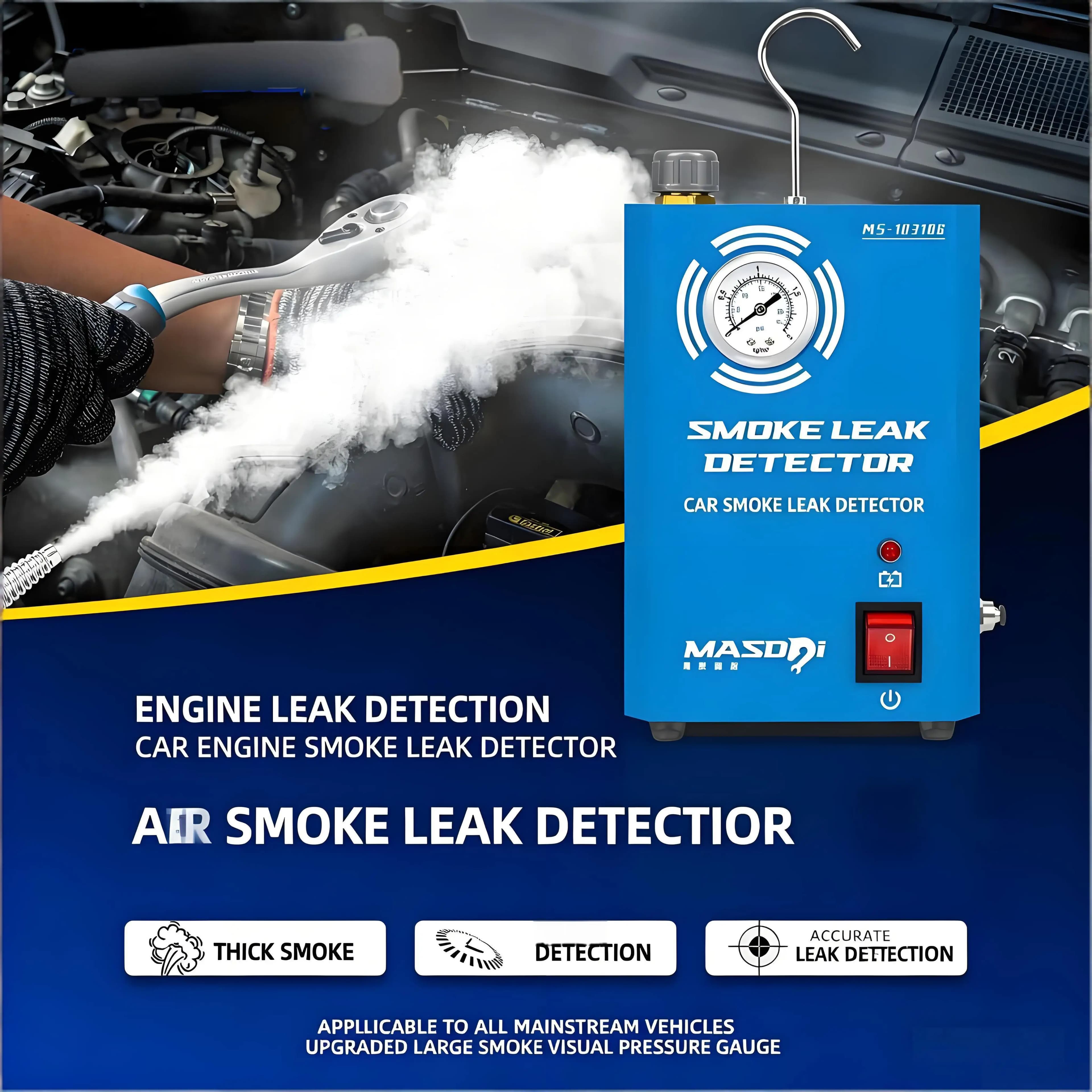 Rilevatore di perdite di fumo per auto con pompa ad aria integrata, macchina diagnostica per tubi del carburante e del vuoto EVAP per autoveicoli