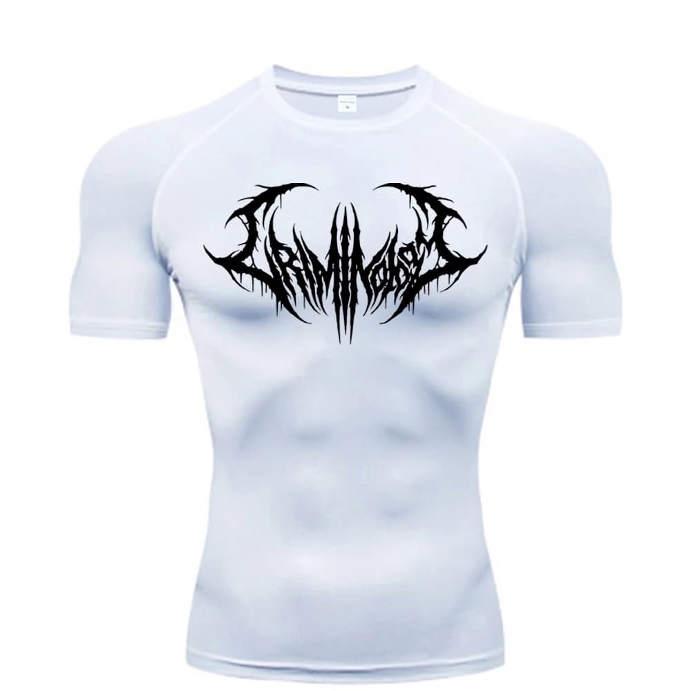 T-shirt da palestra a compressione ad asciugatura rapida da uomo Abbigliamento sportivo fitness muscolare traspirante