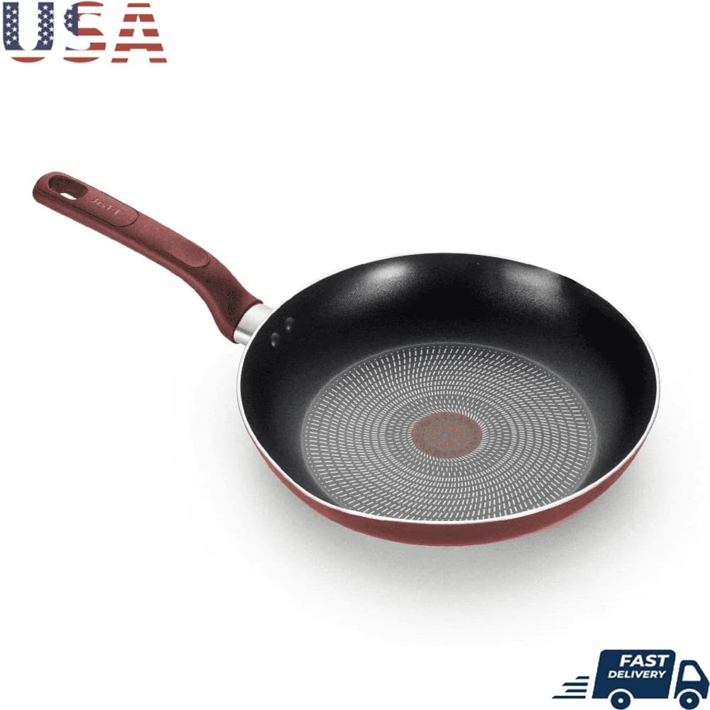 Padella antiaderente Pentole Pro-Glide da 12 pollici con indicatore termopunto Base di calore uniforme Maniglia comoda Forno lavabile in lavastoviglie