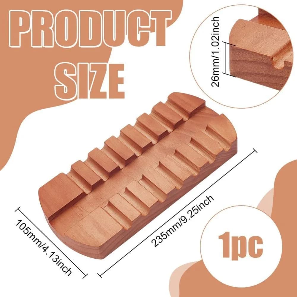 Paint Brush Rest with 7 Slots Paint Brush Holder Brush Organizer Display Stand for Watercolor Oil Acrylic Painting Brushes