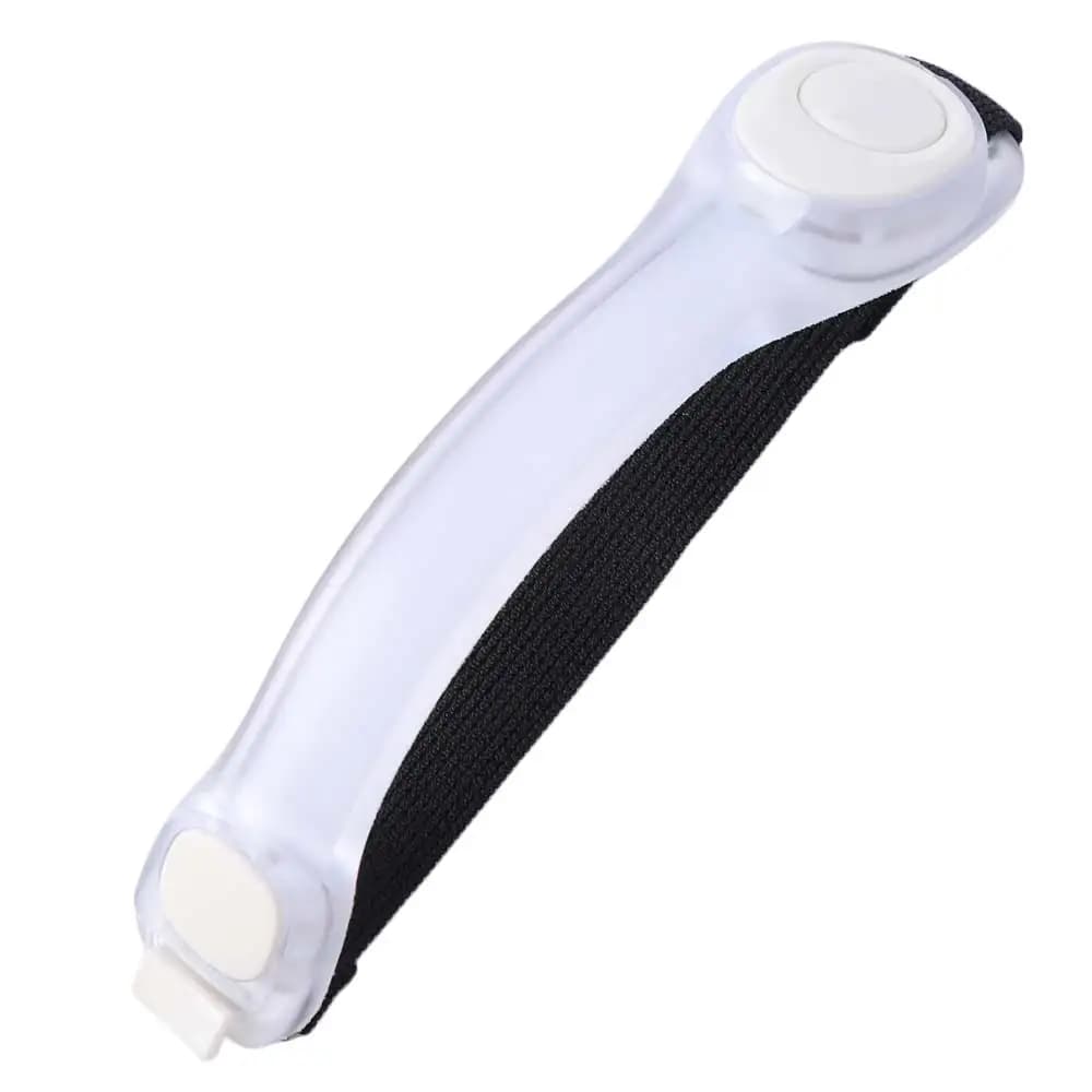 Adjustable LED Light Up Armband Glow The Dark Warning Wristband Glow Sports Bracelet Wearable High Visibility Running Arm Belt