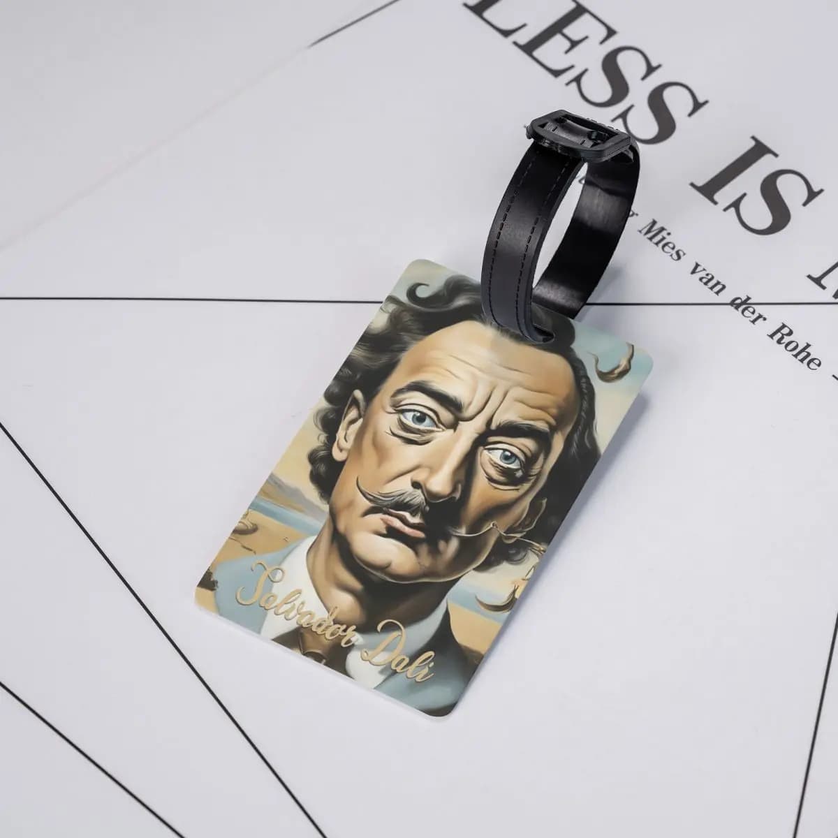 Etichette per Bagagli di Salvador Dali, Accessori per Valigie, Targhette per Bagagli da Viaggio, Porta Etichette con Nome e Indirizzo