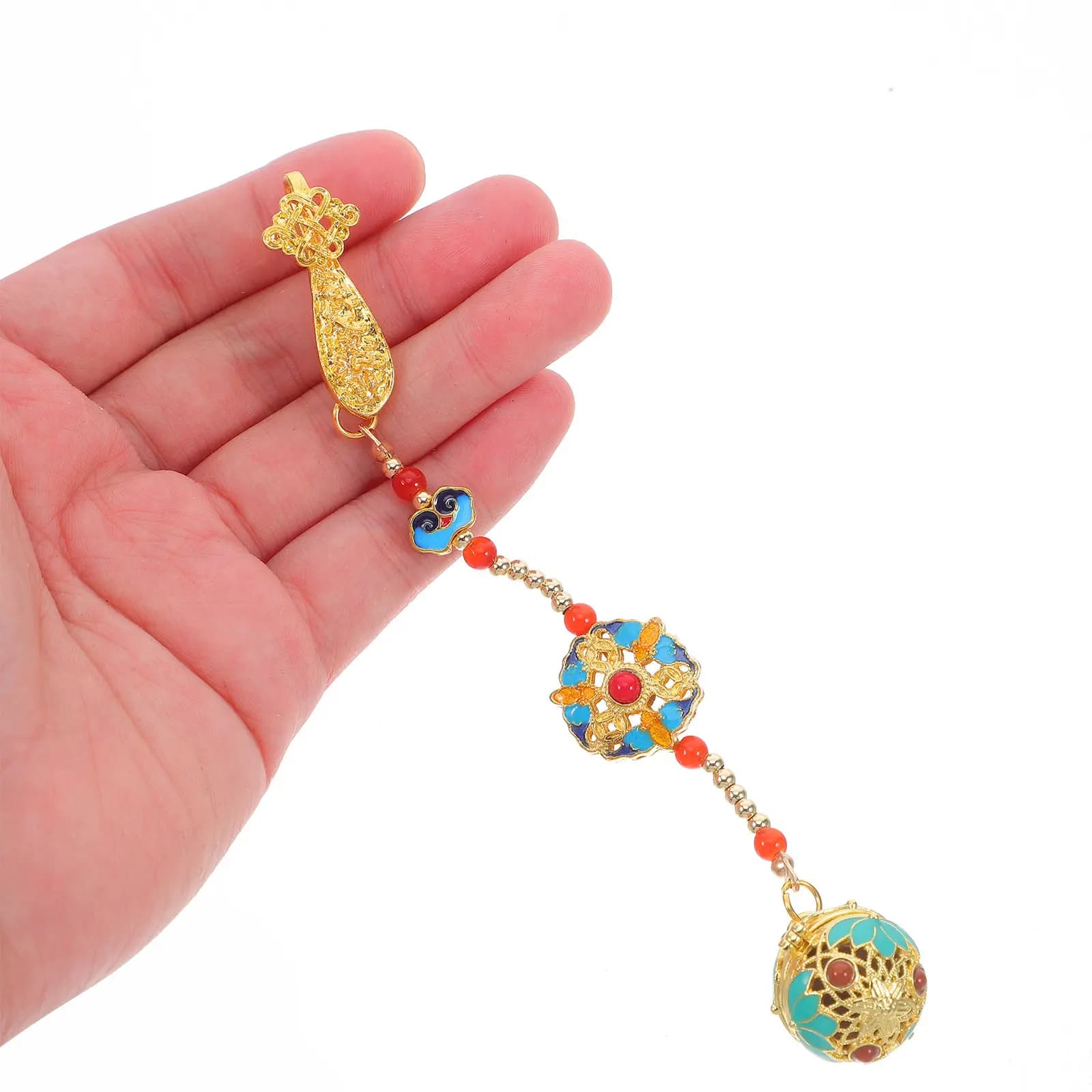 Sachet Ball Pendant Chinese Style Hollow Aromatherapy Jewelry Perfume Diffuser Portable Decoration for Cheongsam Car Room