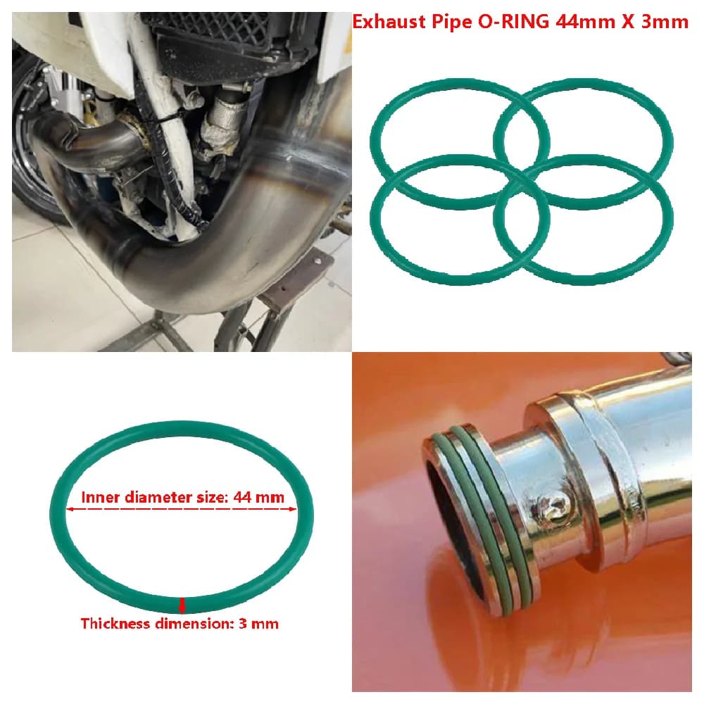 Guarnizione collettore tubo di scarico moto 44mm X 3mm Viton O-Ring di tenuta per Sherco SE/SE-R 250 300 per BETA RR 250/300 Xtrainer300