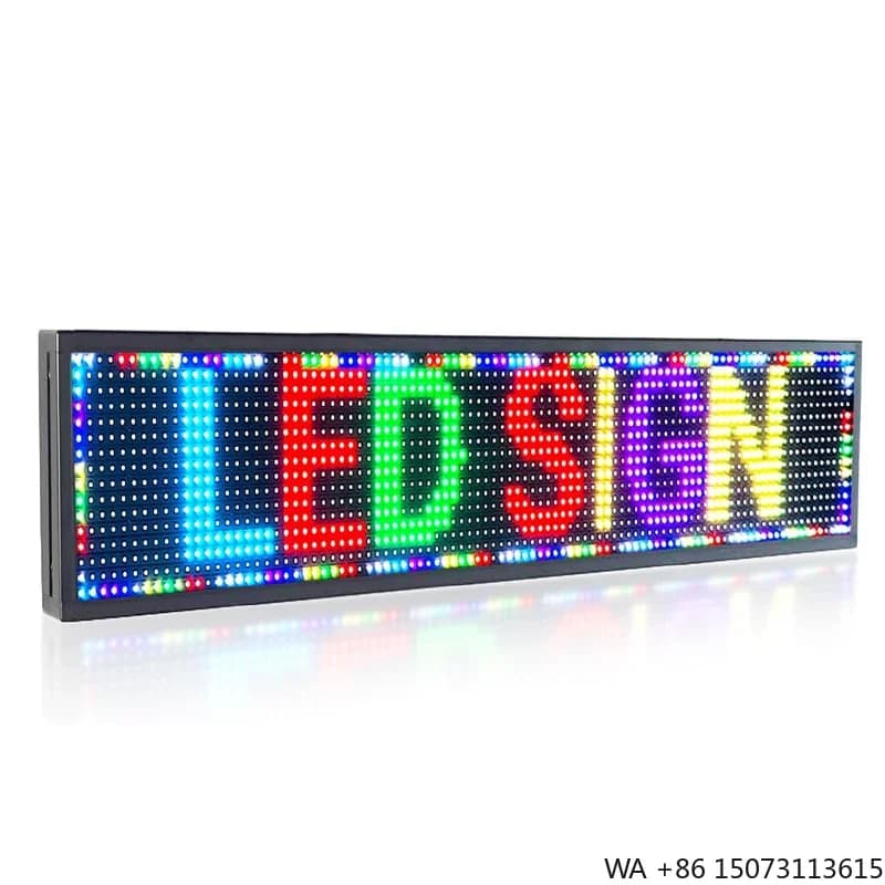Display LED Personalizzato per Interni ed Esterni, Schermo Luminoso a Scorrimento
