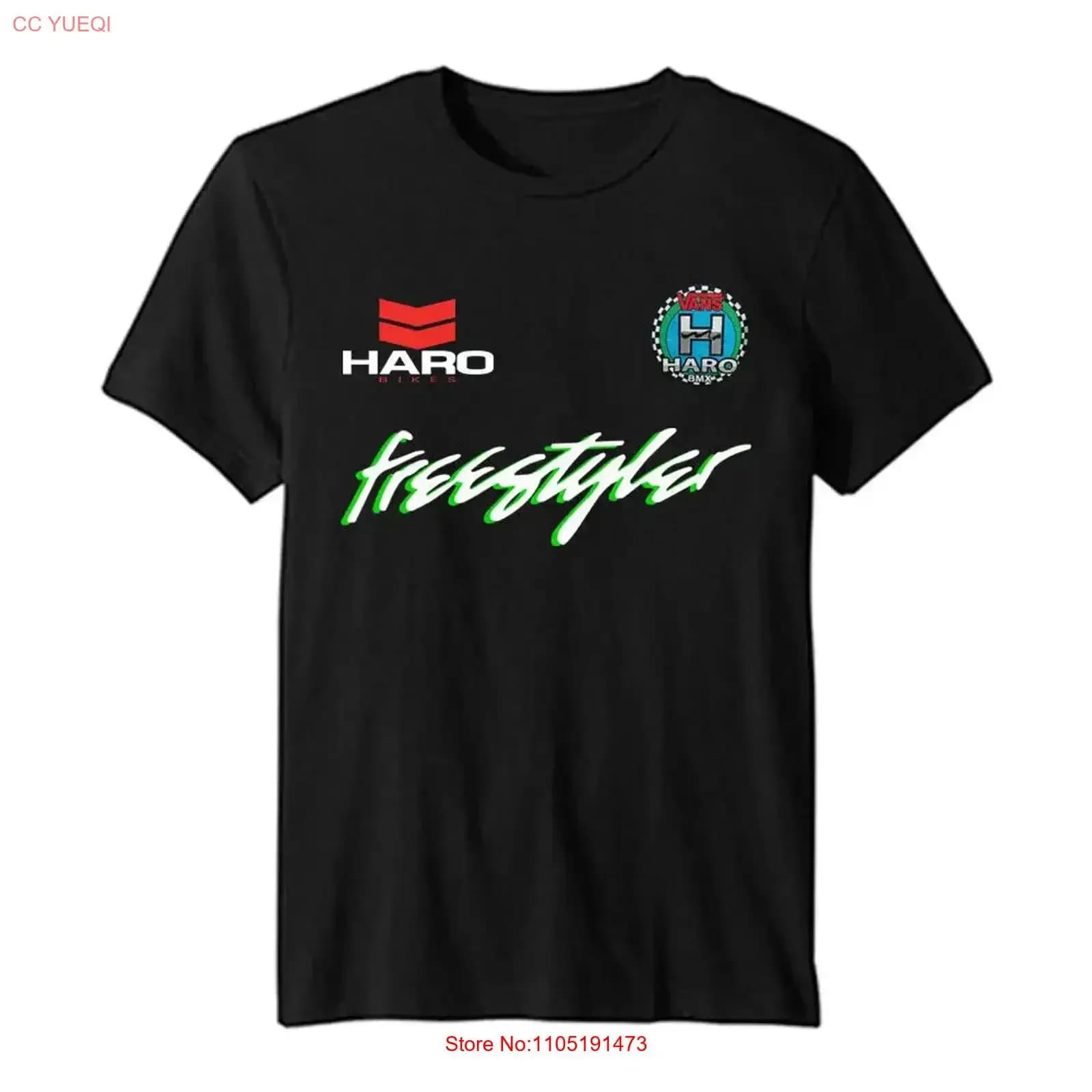 T Shirt HARO BMX 100 Cutton Size S 3XL Ship From USA vintage Washed Stylish Slightly designer clothes Casual homme