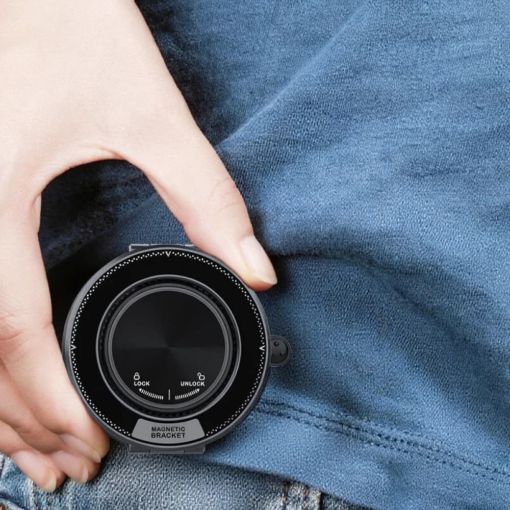 New Design Magnetic Car Phone Holder Vacuum Suction Mount Foldable 360 Rotating Bracket For Dashboard Mobile Navigation