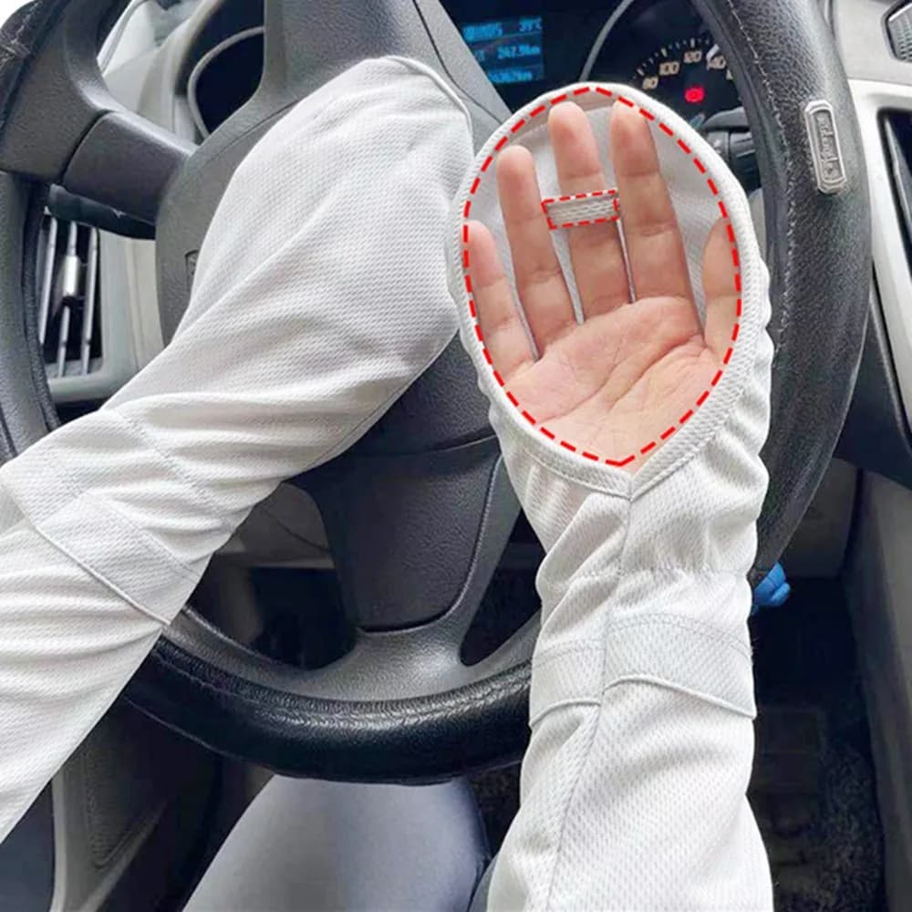 Solar Sleeves Dissolved with UV Protection for Guide and Cycling, Reliable Handles with Gloves, Solar Protection for Women's Hands, Wholesale