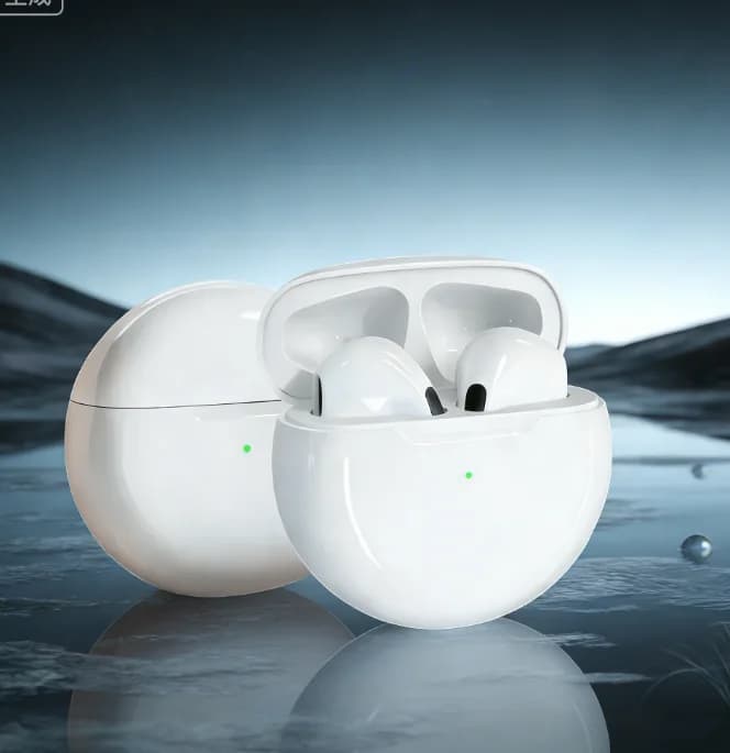 Cuffie Wireless Pro 6 TWS con Microfono, Auricolari Bluetooth per Sport e Corsa, Headset Pro6
