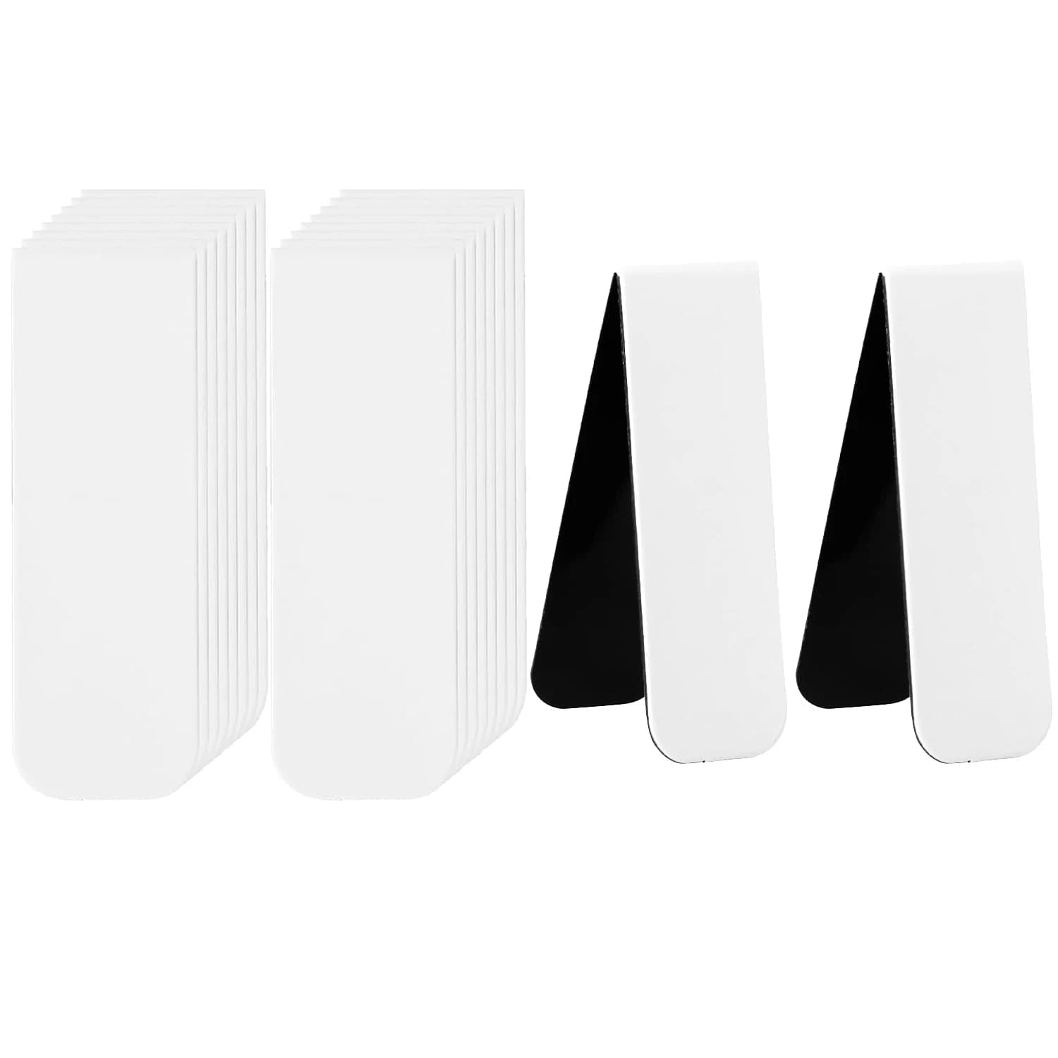 15PCS Blank Sublimation Magnetic Bookmarks – Perfect for School Supplies and Handmade Reading Gifts ,Size 2*6cm