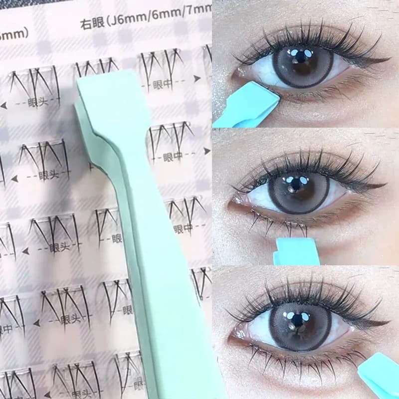 Application tool for fake eyelashes for women Eyelashes for beginners Easy to apply Fake Eyelash Clips Professional Beauty Tools