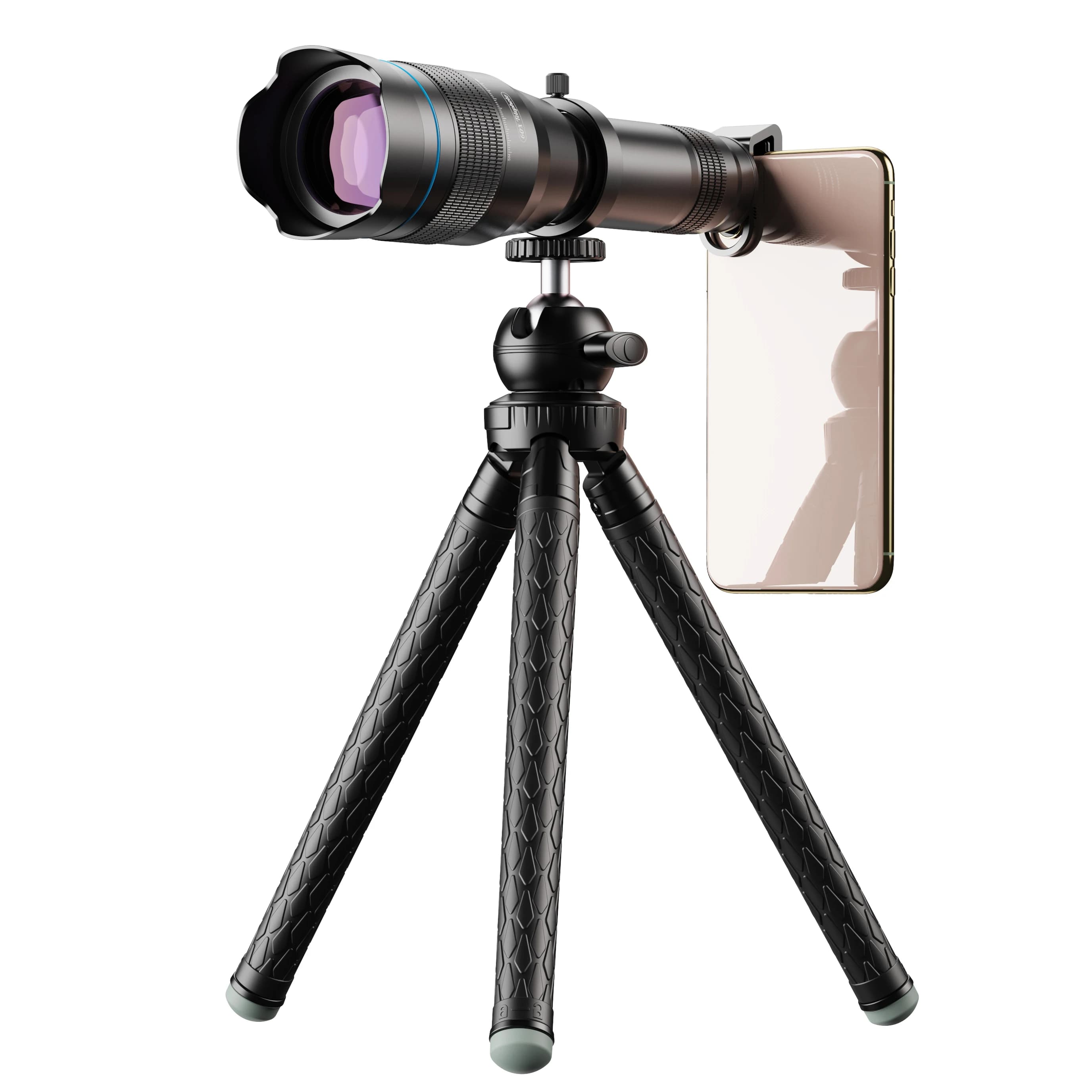 APEXEL HD 60x Teleobiettivo Telefono cellulare Potente telescopio monoculare con treppiede per iPhone Birdwatching Caccia da viaggio