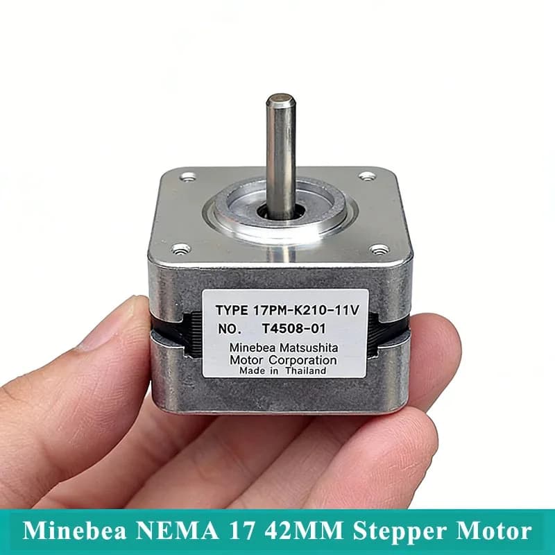 Motore Stepper Ibrido Minebea NEMA 17 42mm a 2 Fasi e 4 Fili con Albero da 5mm per Stampante 3D, Robot CNC Prusa, Macchina per Incisione