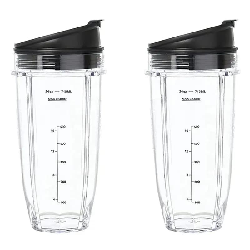 AB46-2X Tazza di ricambio per frullatore Nutri Ninja, parti di ricambio per frullatore, componenti per frullatore (24 Oz/710 Ml)