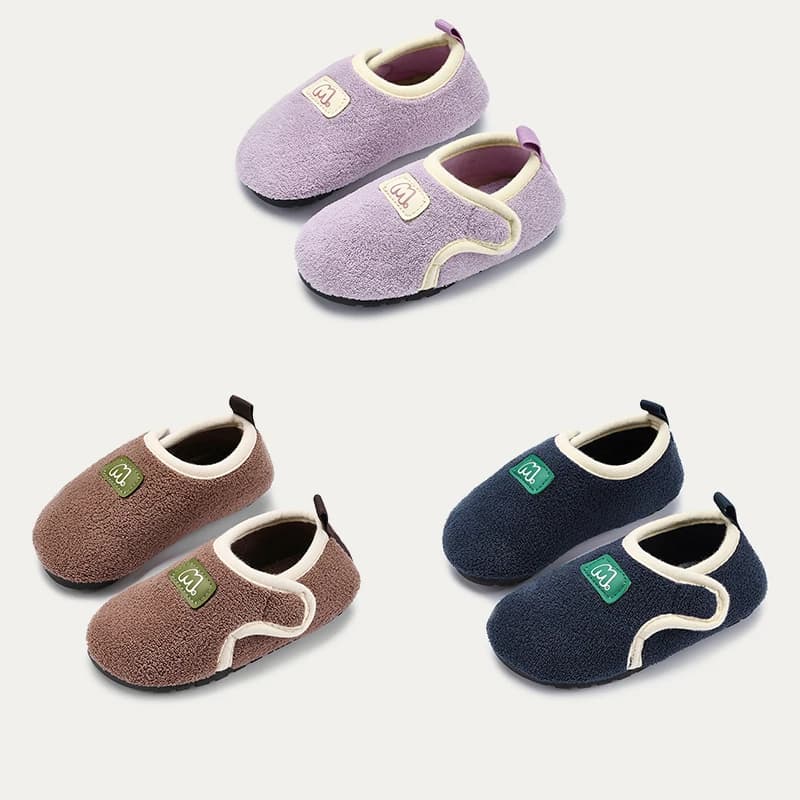 Allegro pantofole in cotone per bambini invernali Mario Pantofole per la casa per interni Scarpe in cotone per esterni