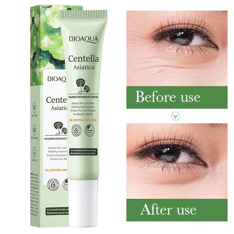 Centella Asiatica Crema per gli occhi Idrata Rassoda Schiarisce le occhiaie Cosmetici per gli occhi Linee per gli occhi lisce Nutre il trucco
