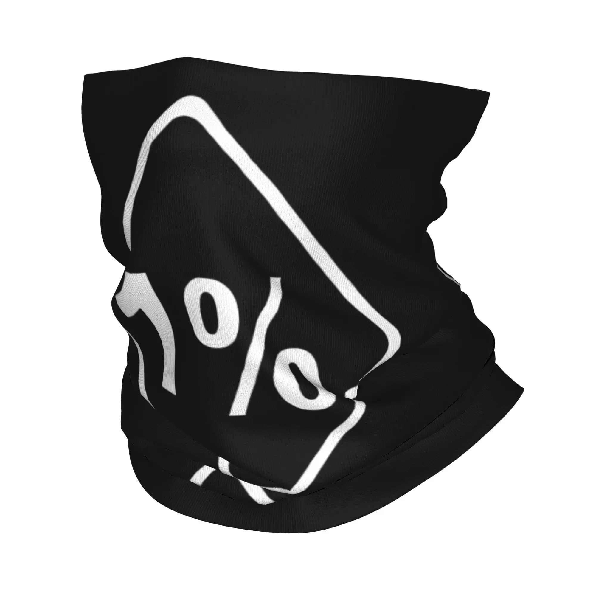Custom One Percenter 1% Neck Gaiter Women Men UV Face Shield Winter Bandana Scarf for Hiking