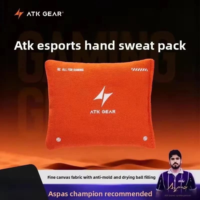 Pacchetti Assorbenti per il Sudore ATK Esports per il Palmo, Antiscivolo, Pulizia a Secco, Accessori per Giocatori di CS:GO, VALORANT, Giochi FPS