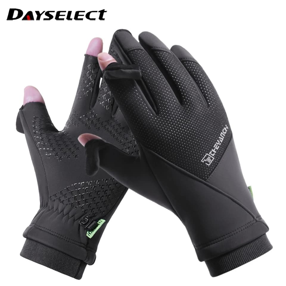 1Pair Winter Cycling Gloves Outdoor Sports Padded Warm Anti-slip Touch screen Lengthened Windproof Mountaineering Gloves Unisex
