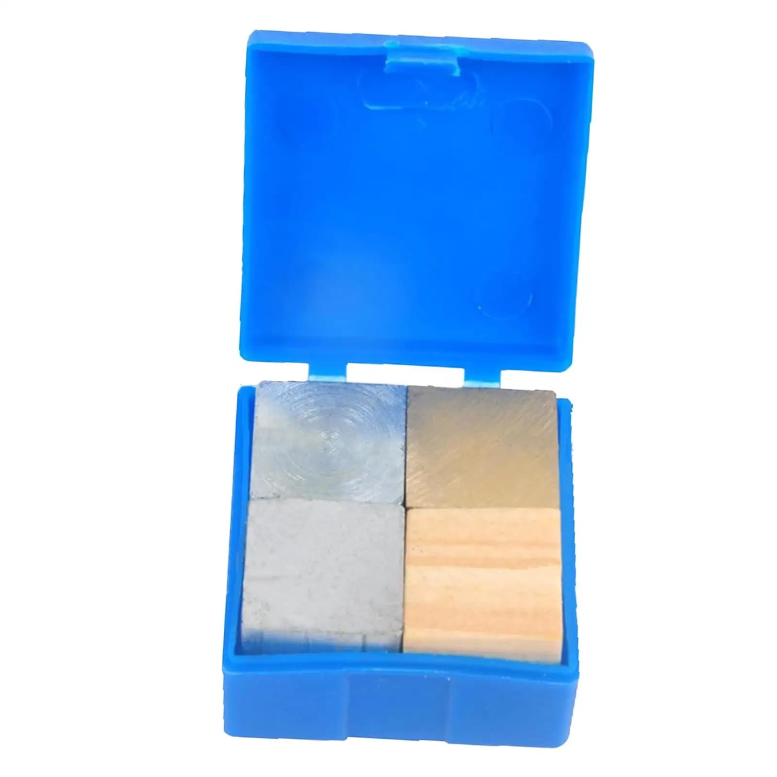 Metal Block Set Copper, Iron, Aluminum,Wood Teacher Lab Scientific Experiment High Density Block for Specific