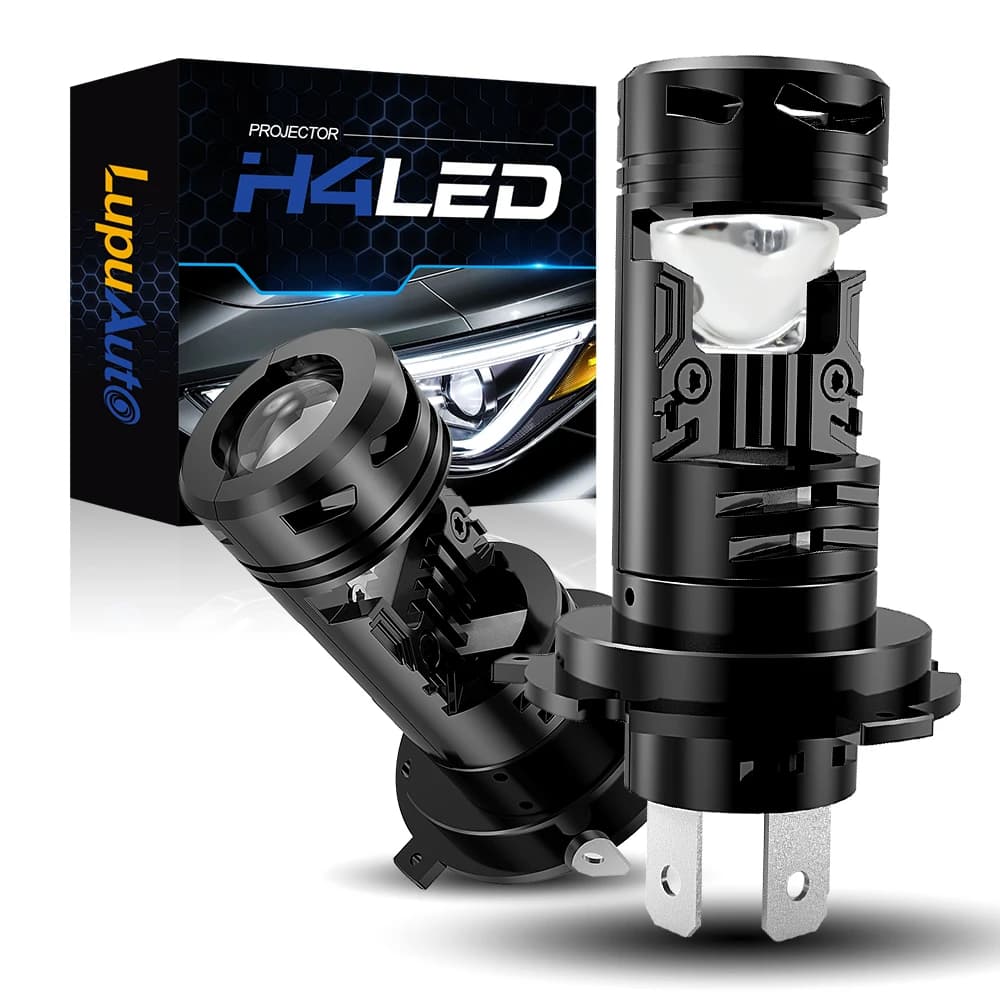 NLpearl 2PCS H4 Lampadine a Led 9003 HIB2 Mini Lente Proiettore LED Faro per auto CANBUS Auto Faro per auto 30000LM LHD RHD Plug & Play 12V